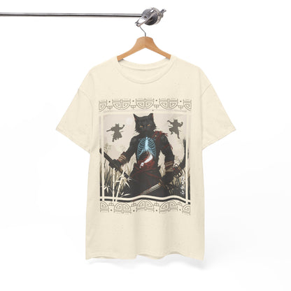 Warrior Spirit T-Shirt – Feline Samurai Art