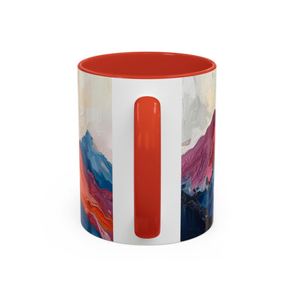 Vibrant Peaks | Modern Abstract Mug