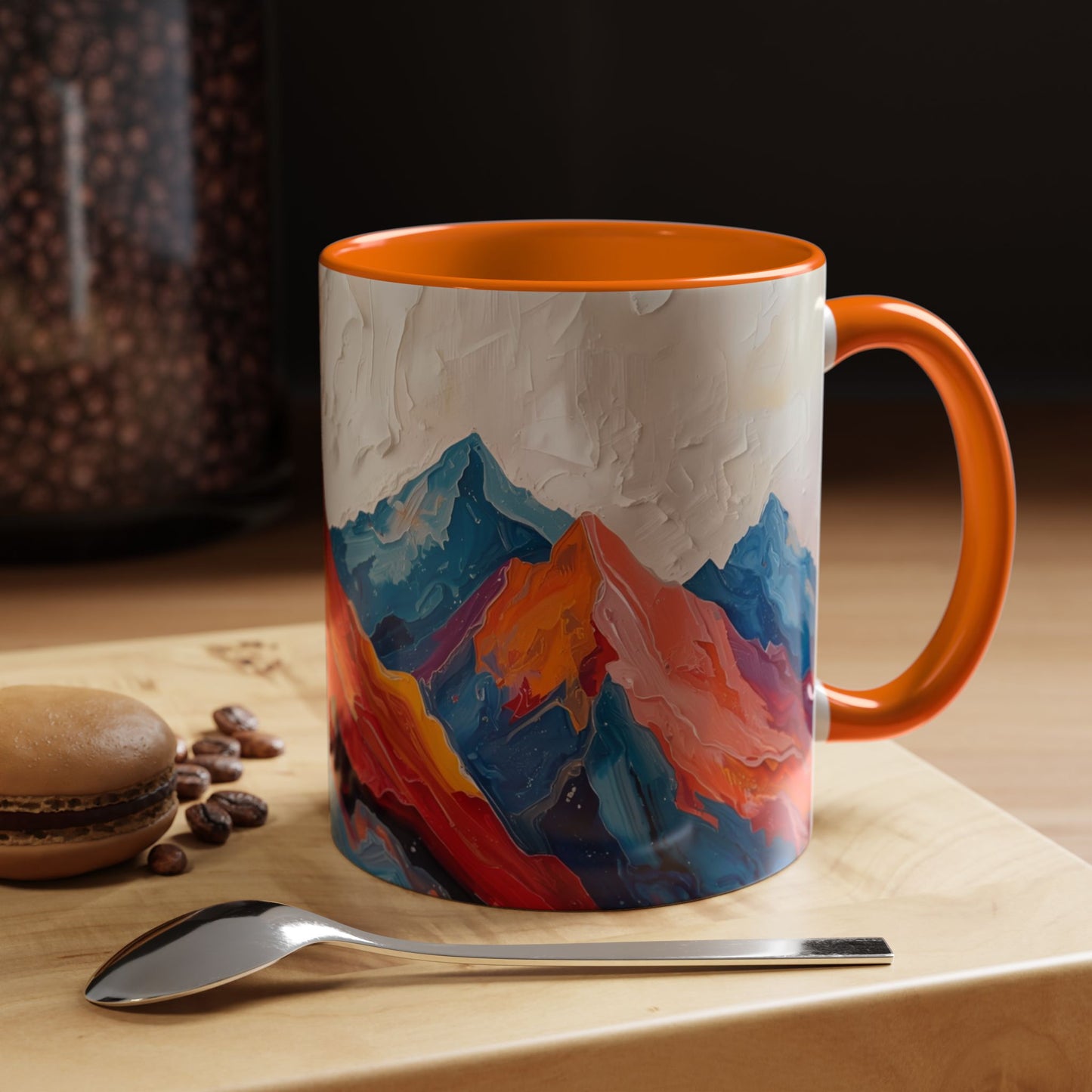Vibrant Peaks | Modern Abstract Mug