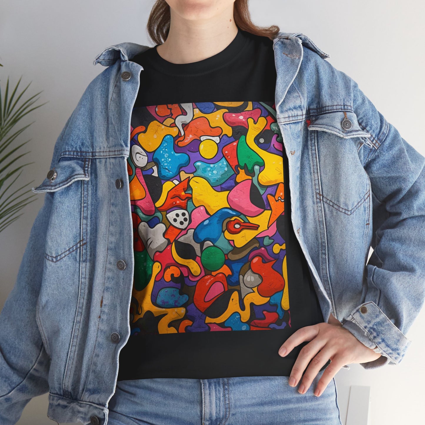 Vibrant Chaos | Abstract Art Tee (Essential Edition)