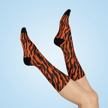 Tiger Ember Crew Socks
