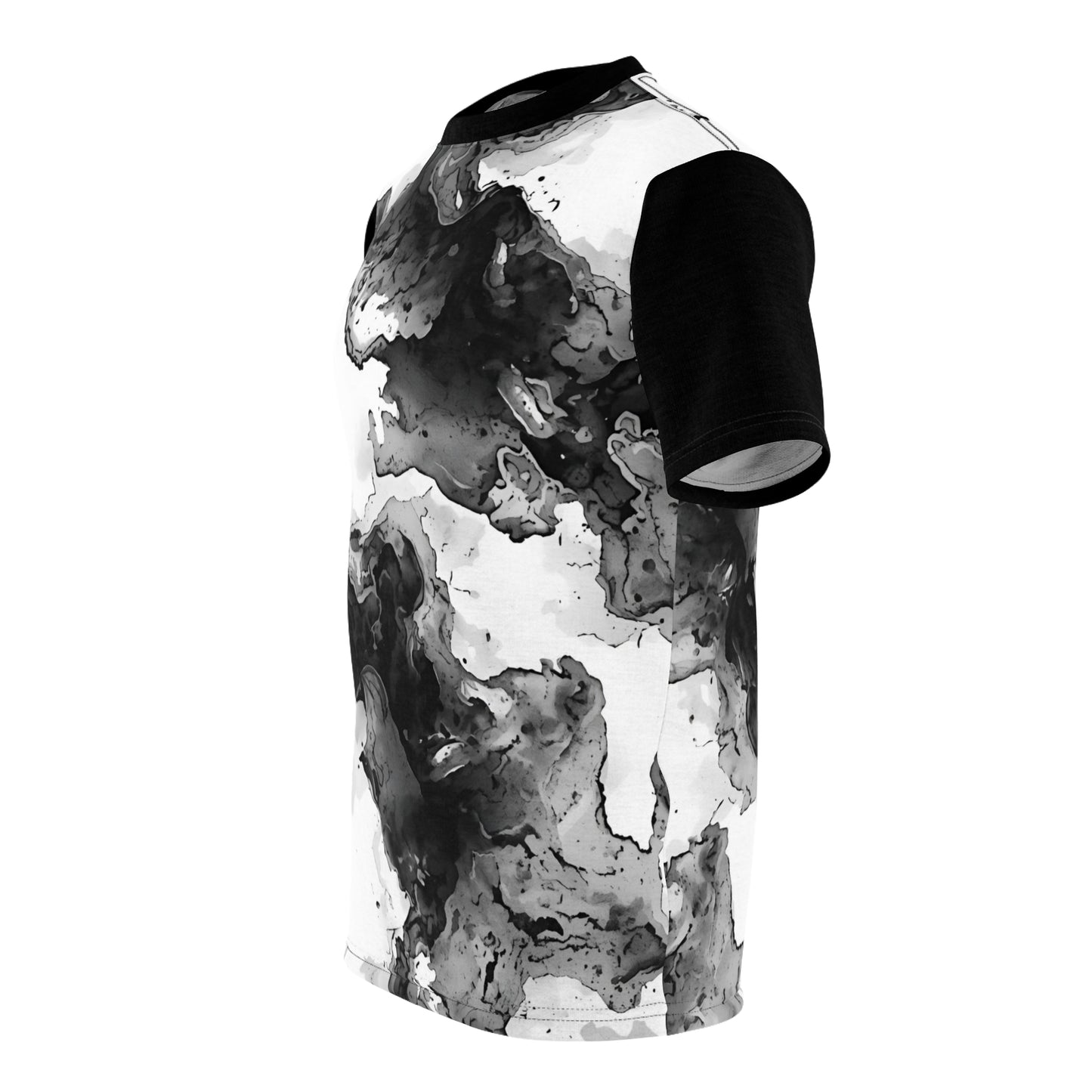 Abstract Flow Tee – Black & White