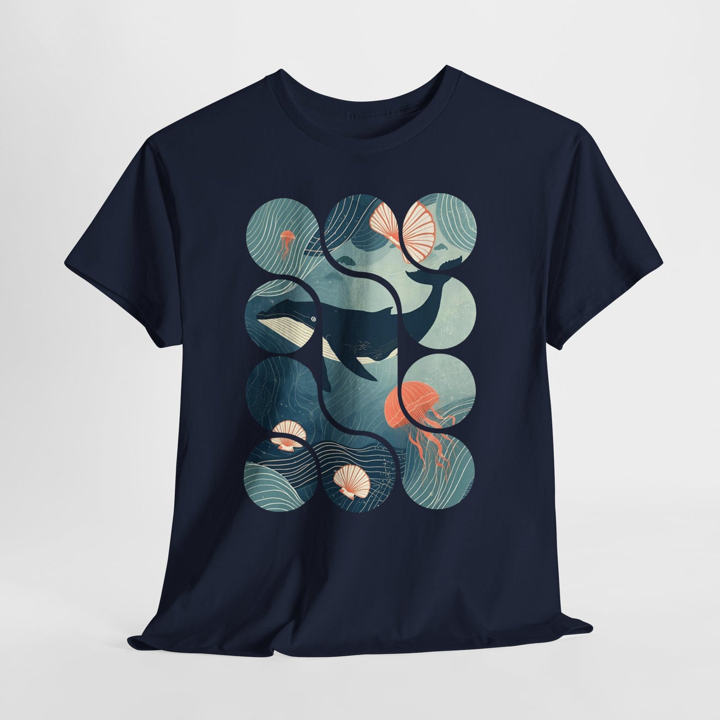 Ocean Harmony Tee – Minimal Marine Life