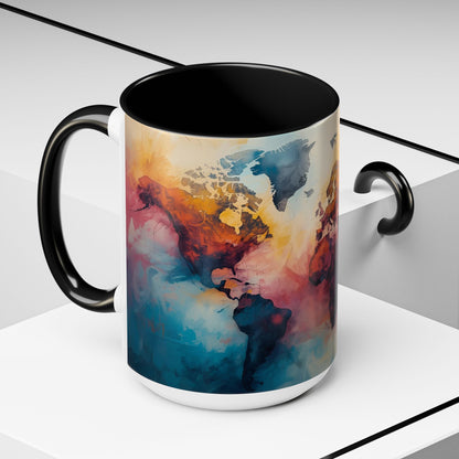 Worlds Within | Abstract Map Mug