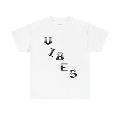 ‘VIBES’ Graphic Unisex Cotton Tee — Trendy Streetwear
