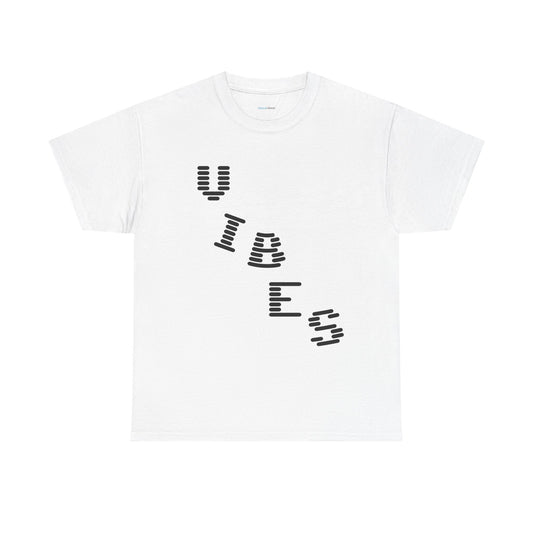 ‘VIBES’ Graphic Unisex Cotton Tee — Trendy Streetwear