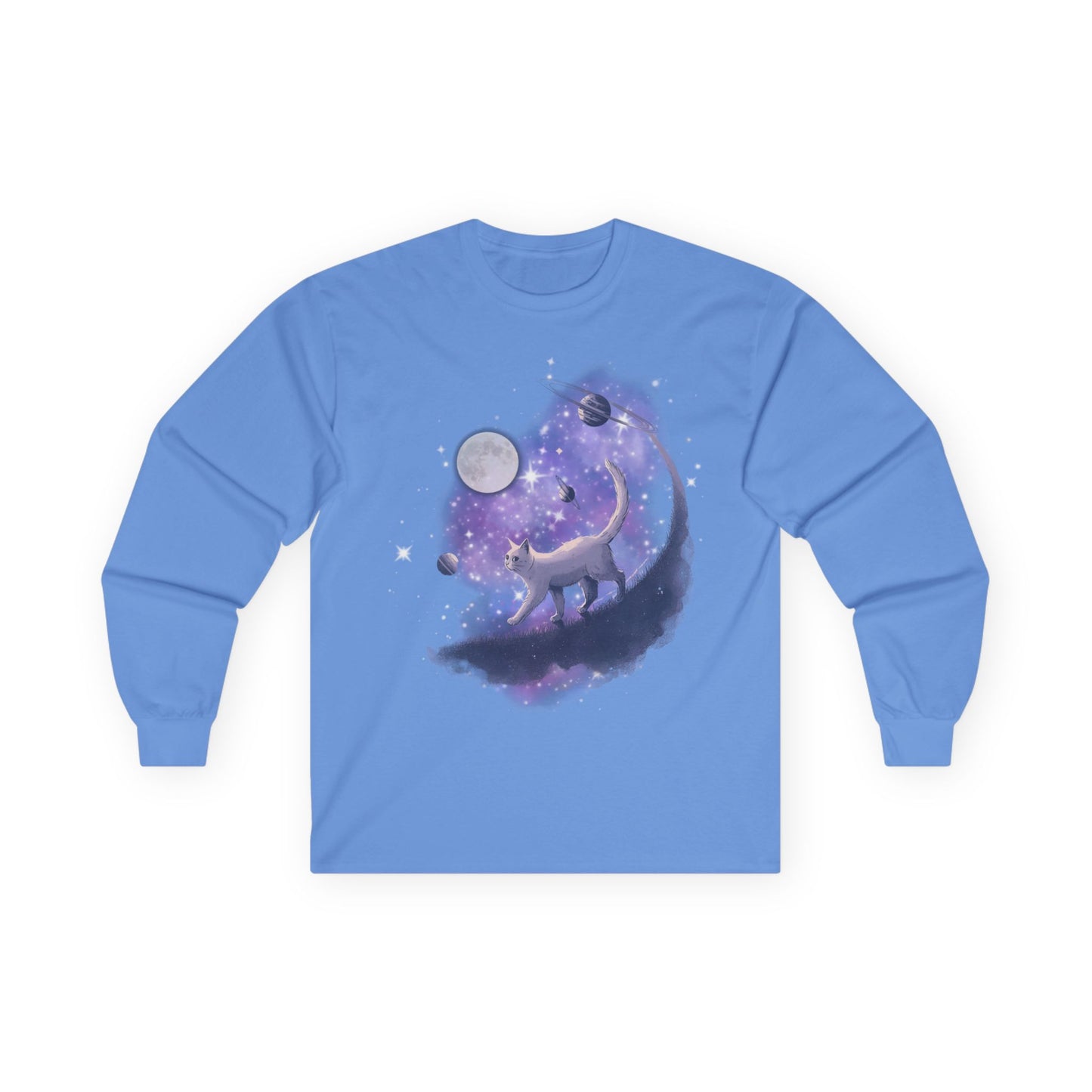 Celestial Cat Long Sleeve Tee – Cosmic Art