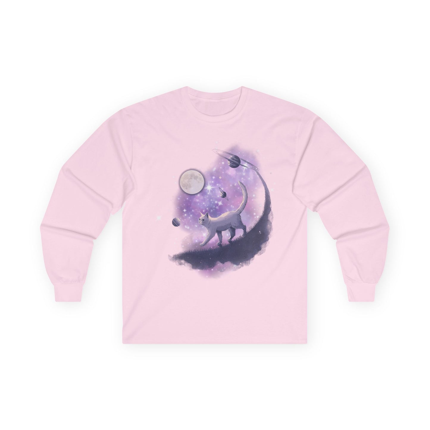 Celestial Cat Long Sleeve Tee – Cosmic Art