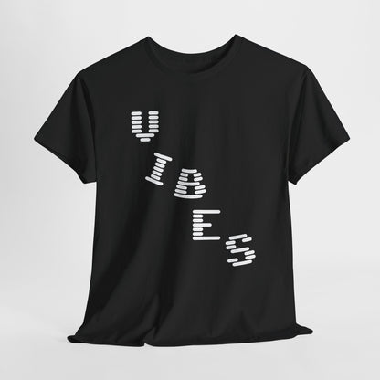 ‘VIBES’ Graphic Unisex Cotton Tee — Trendy Streetwear
