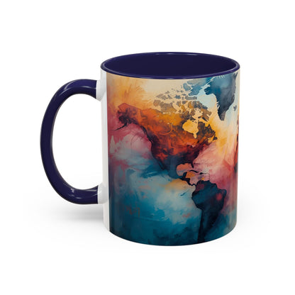 Worlds Within | Abstract Map Mug