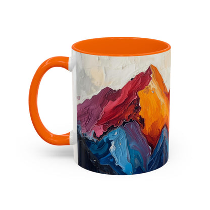 Vibrant Peaks | Modern Abstract Mug