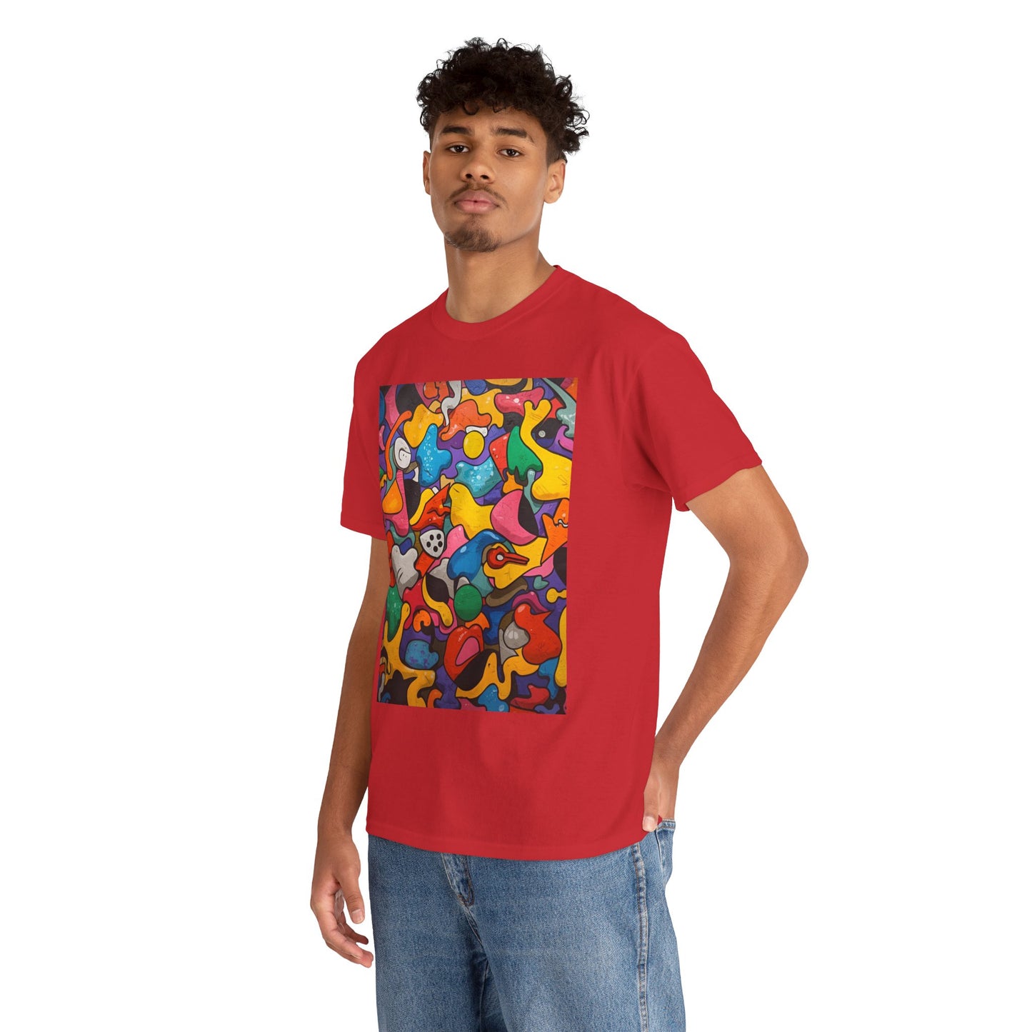 Vibrant Chaos | Abstract Art Tee (Essential Edition)