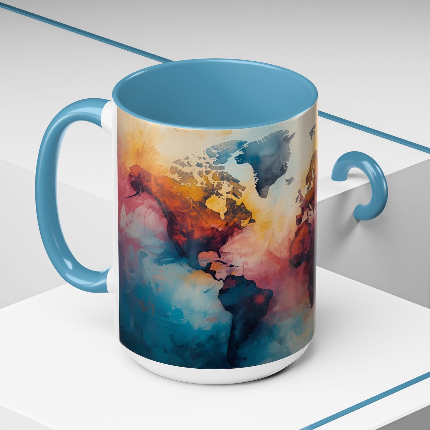 Worlds Within | Abstract Map Mug