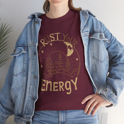 Trust Your Energy Women's Tee | Minimal Line Art