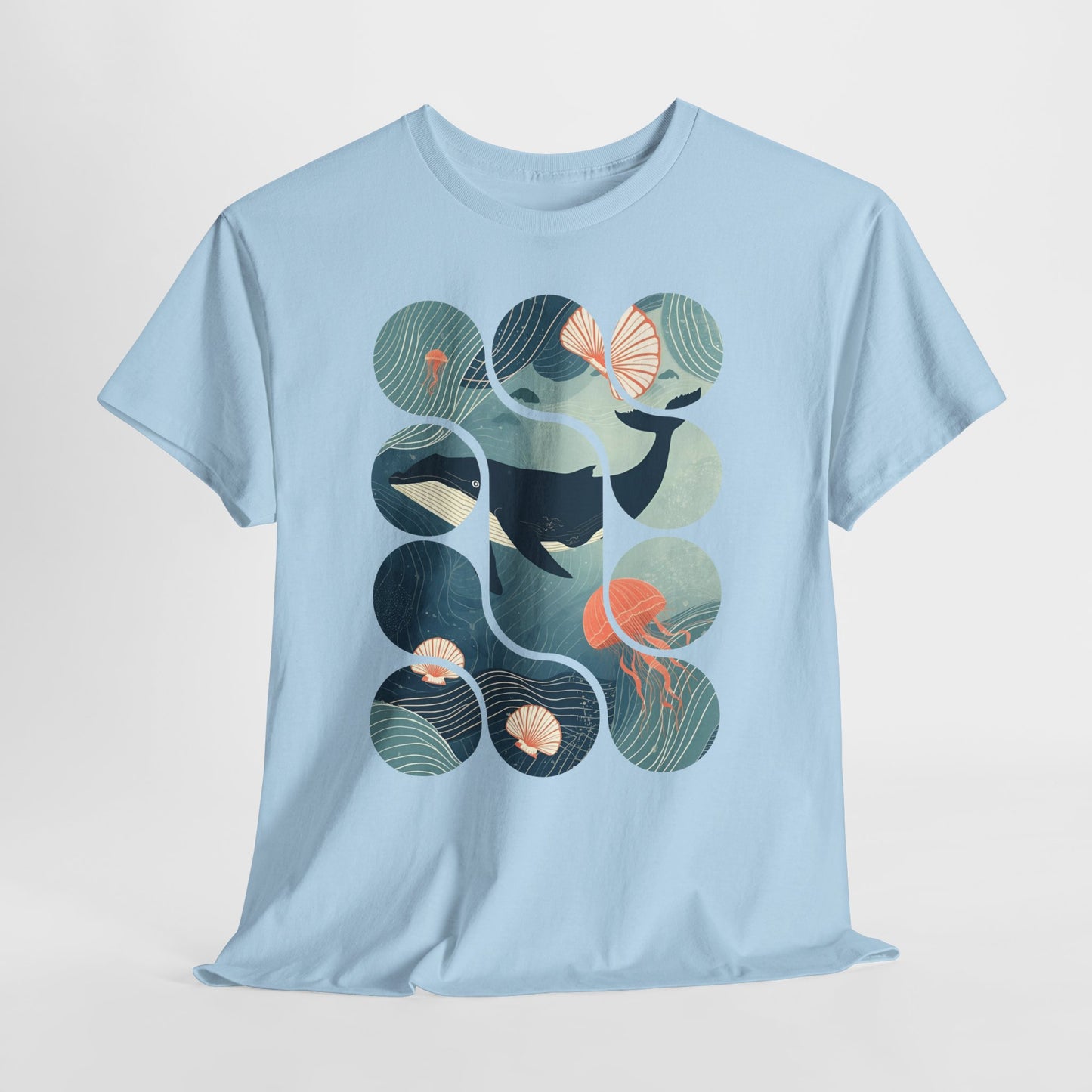 Ocean Harmony Tee – Minimal Marine Life