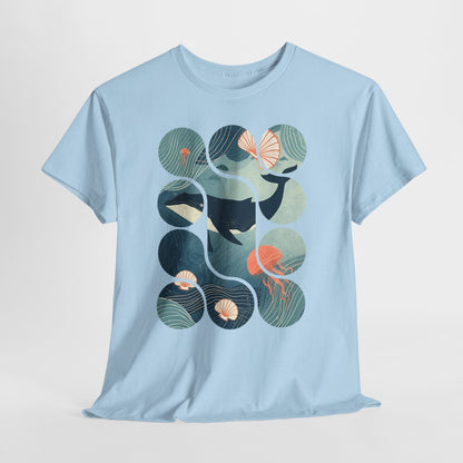 Ocean Harmony Tee – Minimal Marine Life