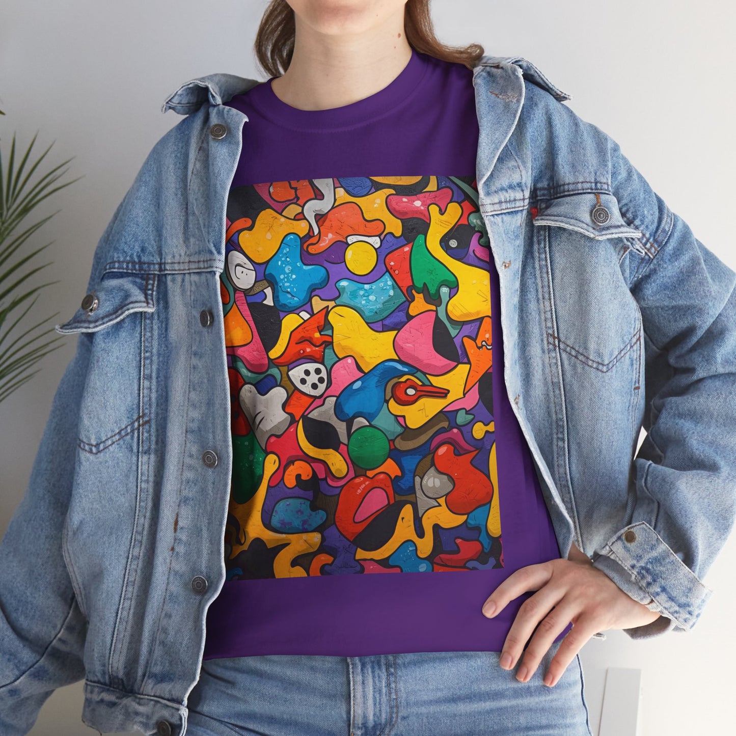 Vibrant Chaos | Abstract Art Tee (Essential Edition)