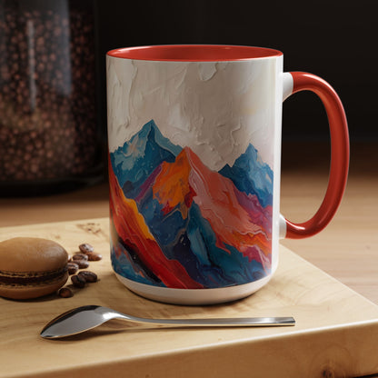 Vibrant Peaks | Modern Abstract Mug