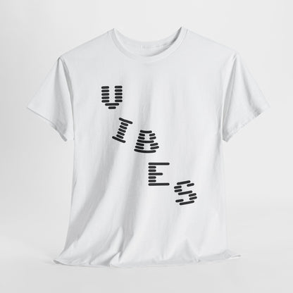 ‘VIBES’ Graphic Unisex Cotton Tee — Trendy Streetwear