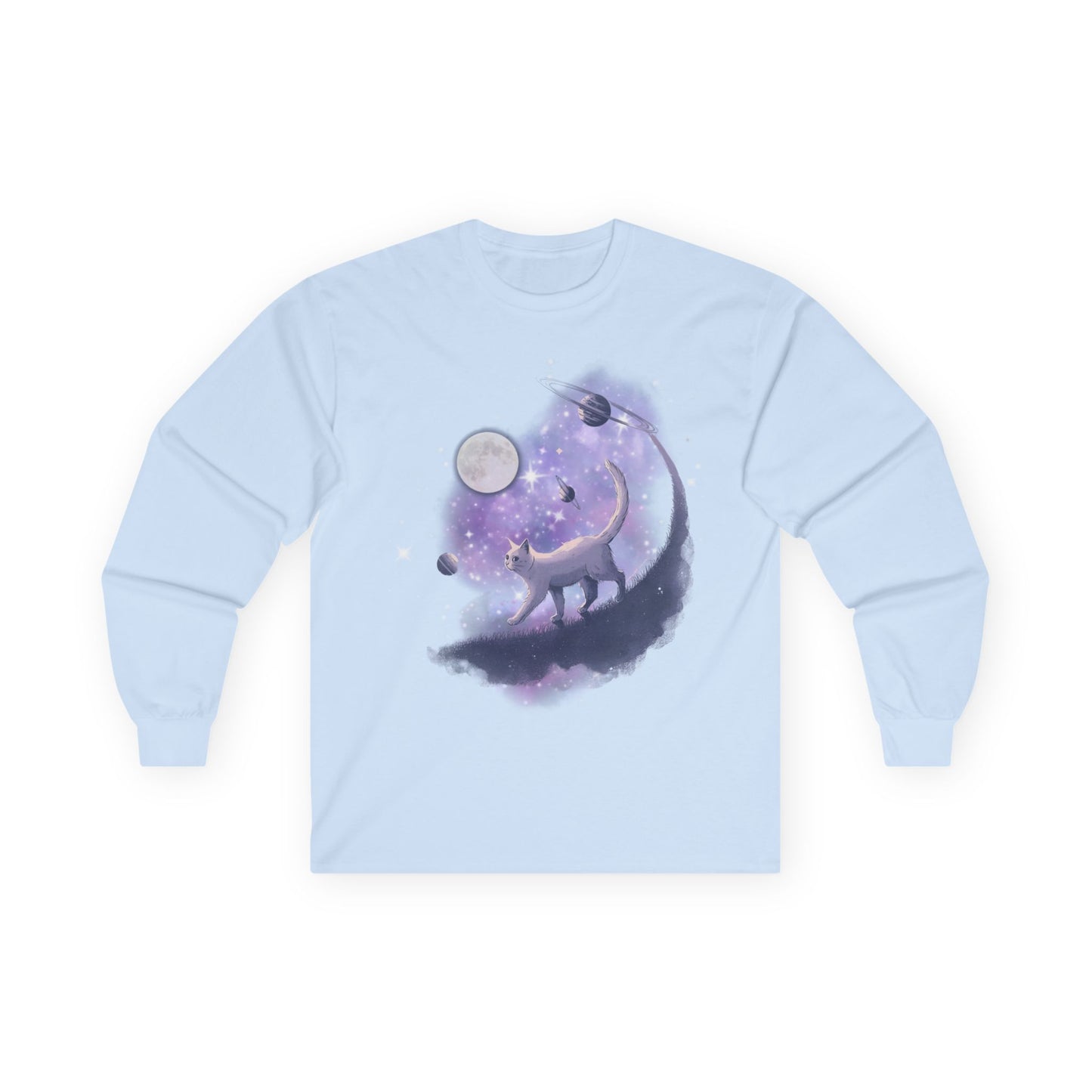 Celestial Cat Long Sleeve Tee – Cosmic Art