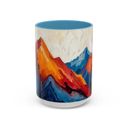 Vibrant Peaks | Modern Abstract Mug