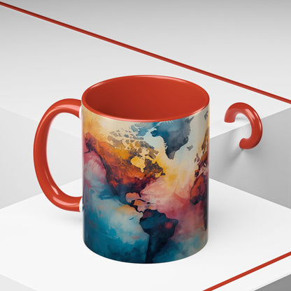 Worlds Within | Abstract Map Mug
