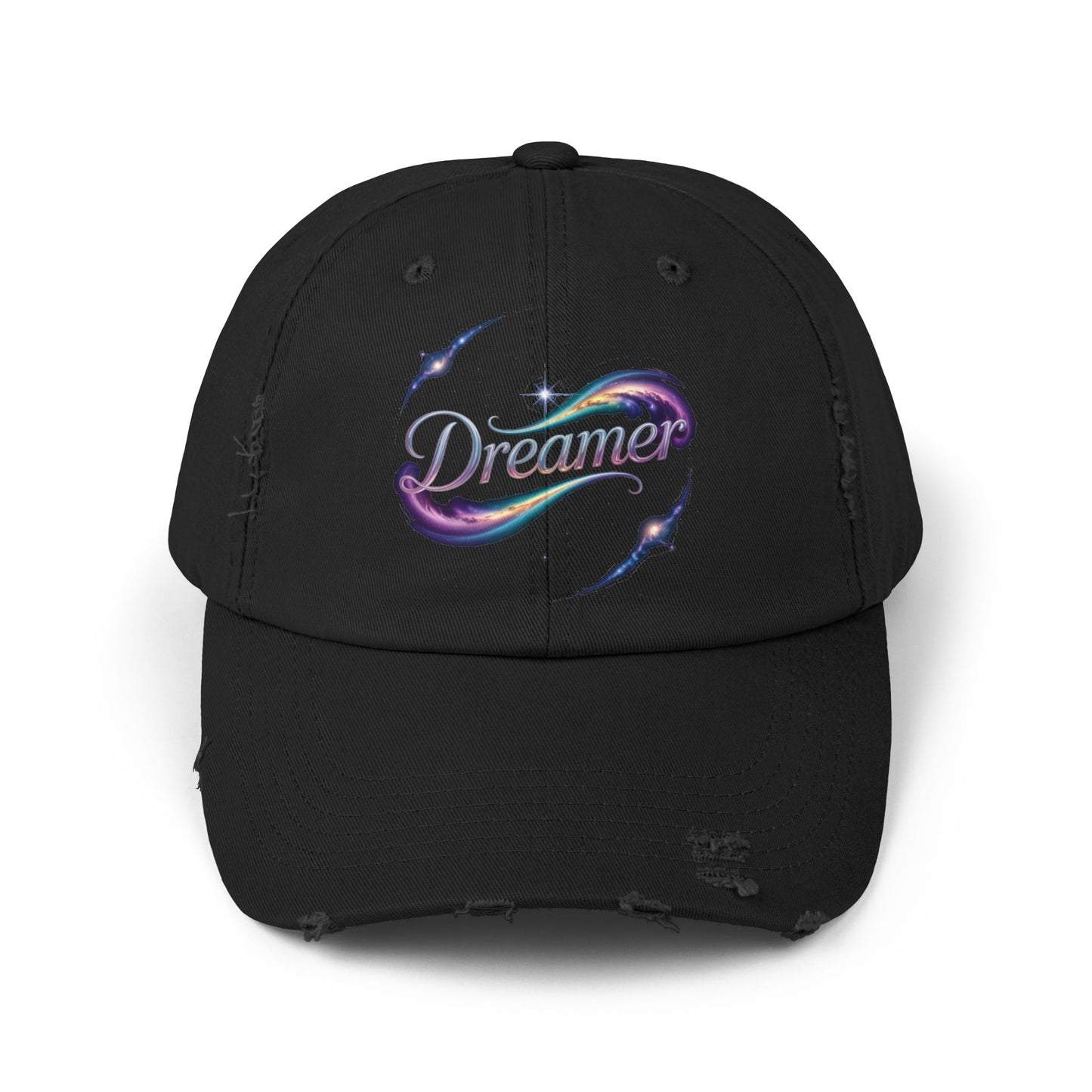 Dreamer Distressed Hat – Cosmic Gradient Flow
