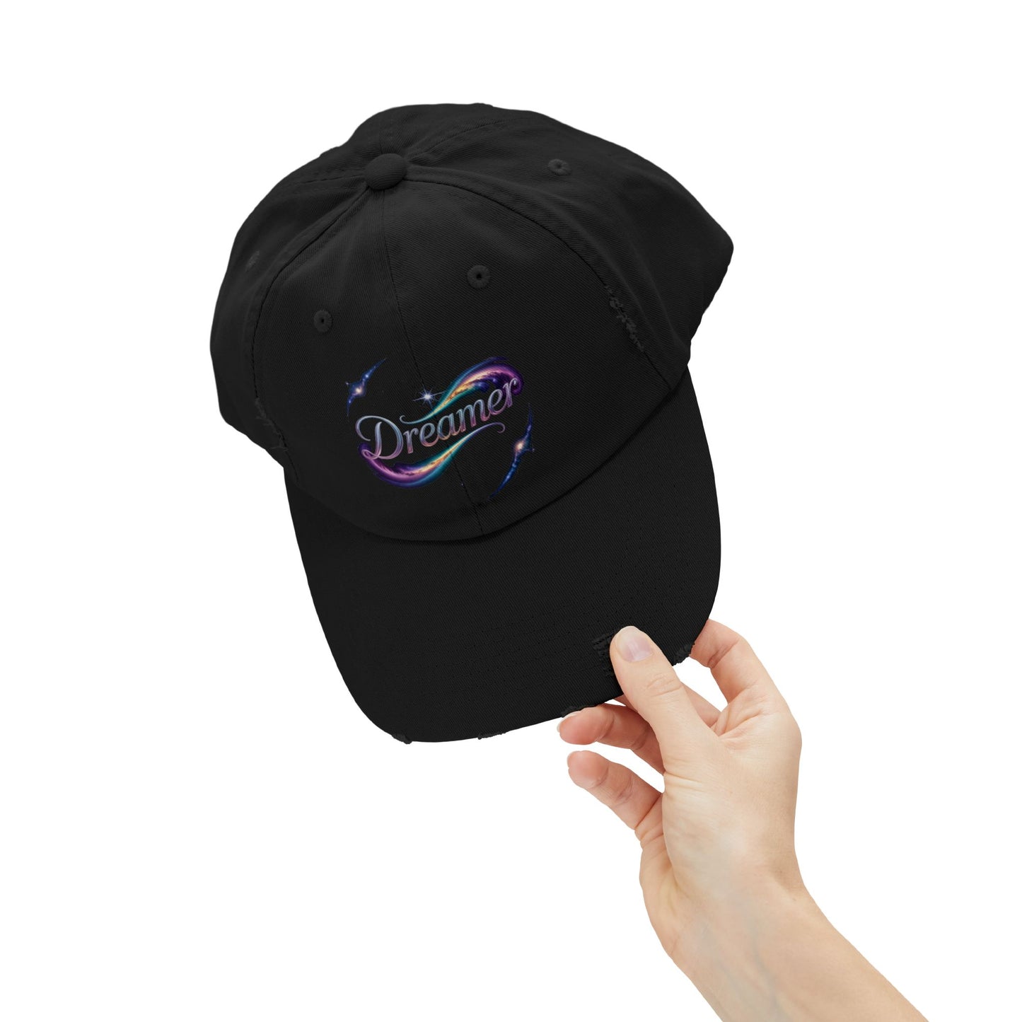 Dreamer Distressed Hat – Cosmic Gradient Flow