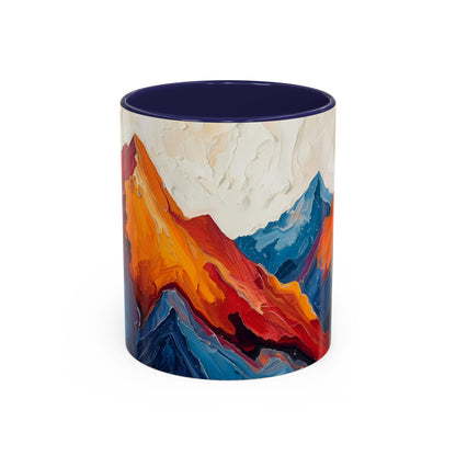 Vibrant Peaks | Modern Abstract Mug