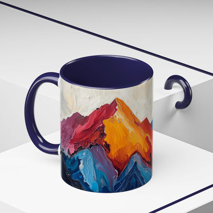 Vibrant Peaks | Modern Abstract Mug