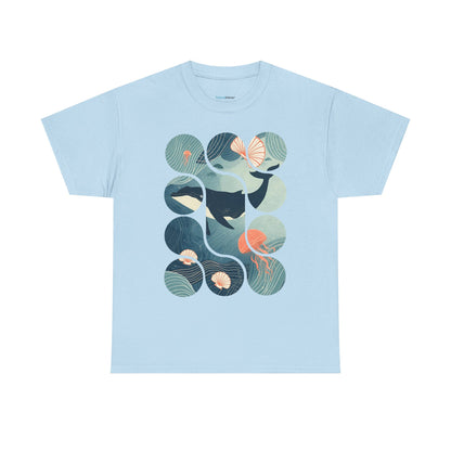 Ocean Harmony Tee – Minimal Marine Life