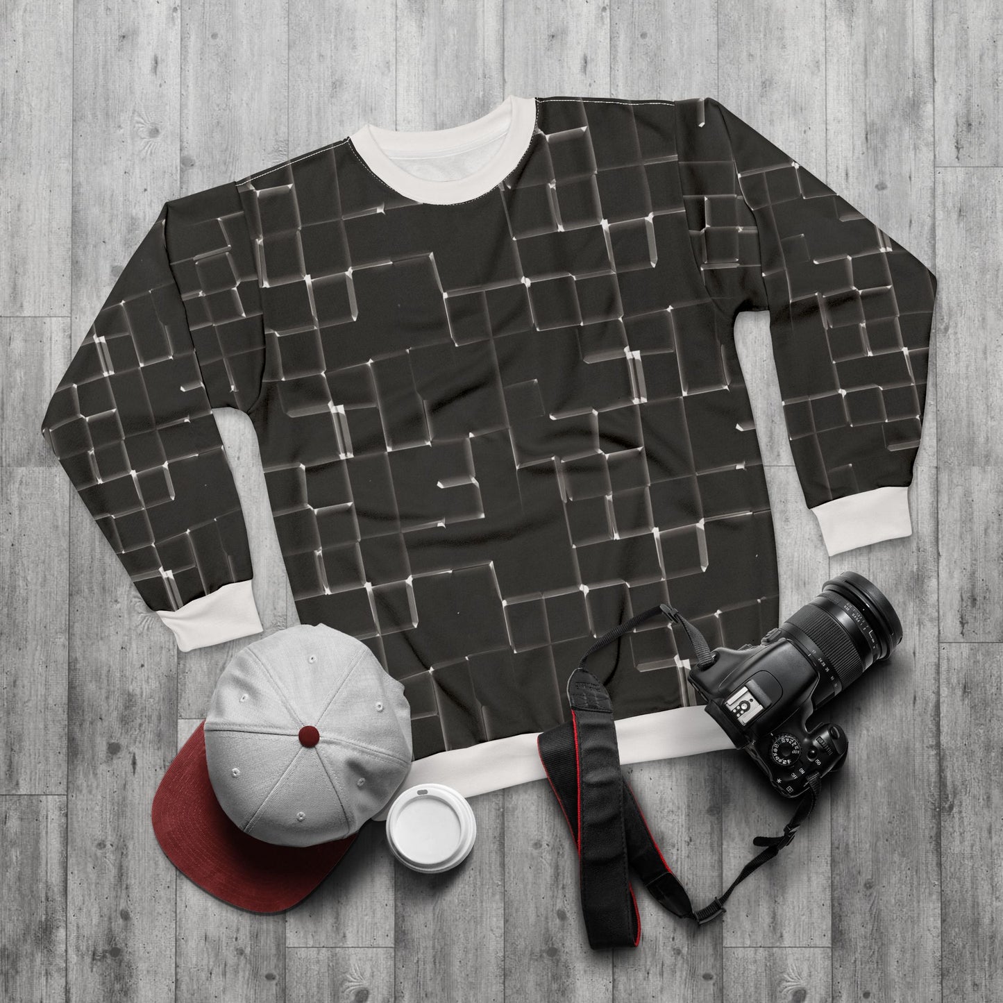 Fragment Grid Sweatshirt