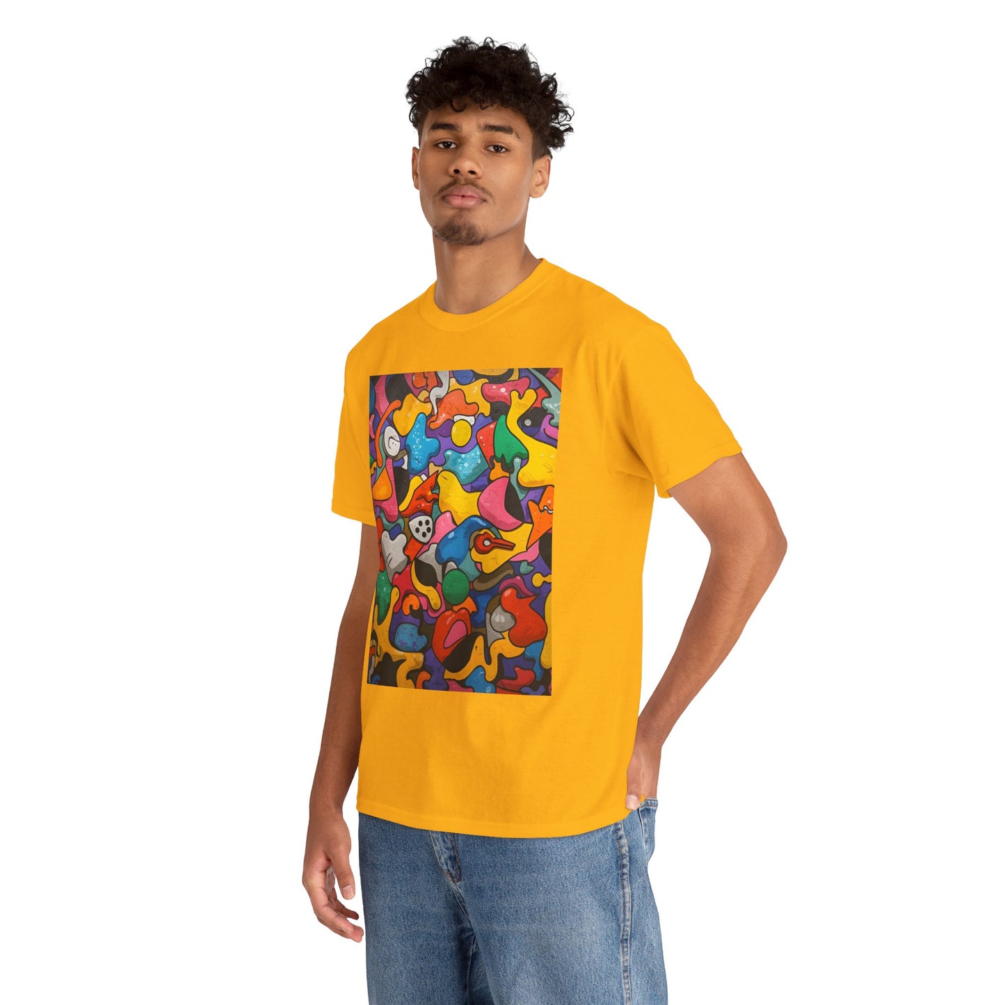 Vibrant Chaos | Abstract Art Tee (Essential Edition)