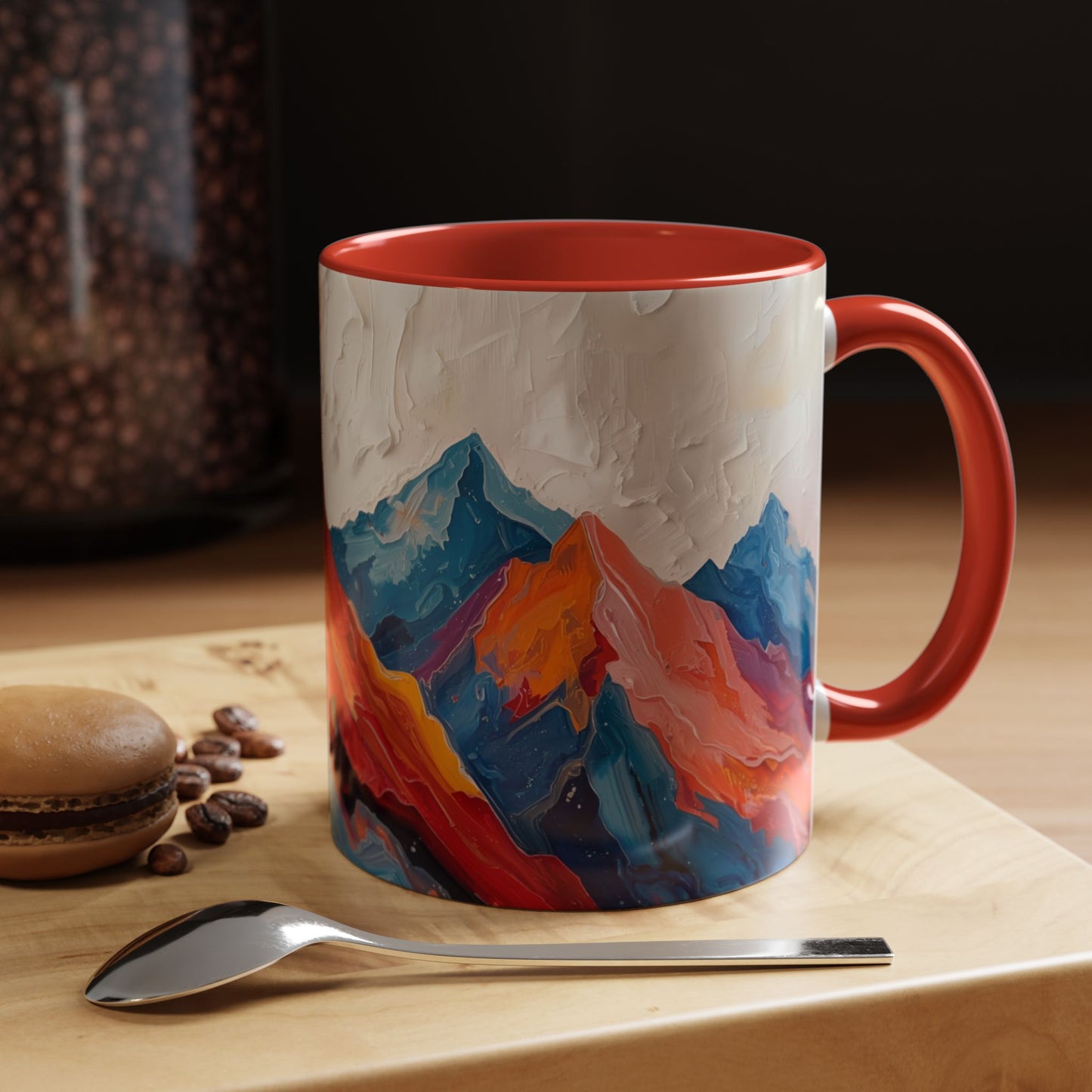 Vibrant Peaks | Modern Abstract Mug