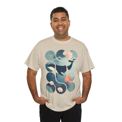 Ocean Harmony Tee – Minimal Marine Life