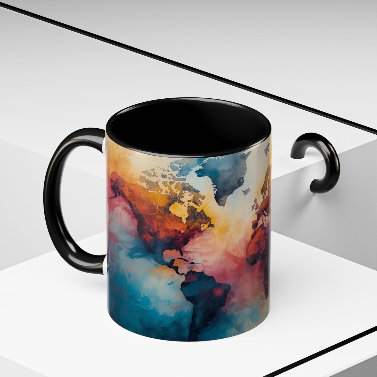 Worlds Within | Abstract Map Mug