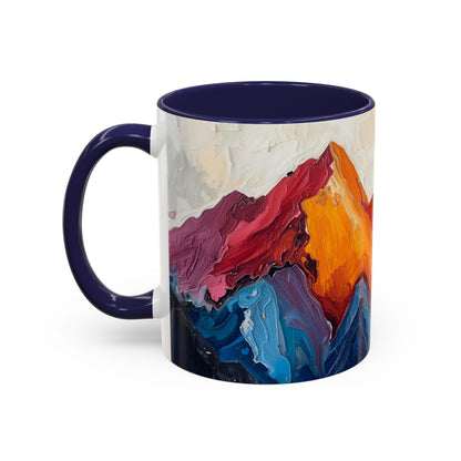 Vibrant Peaks | Modern Abstract Mug
