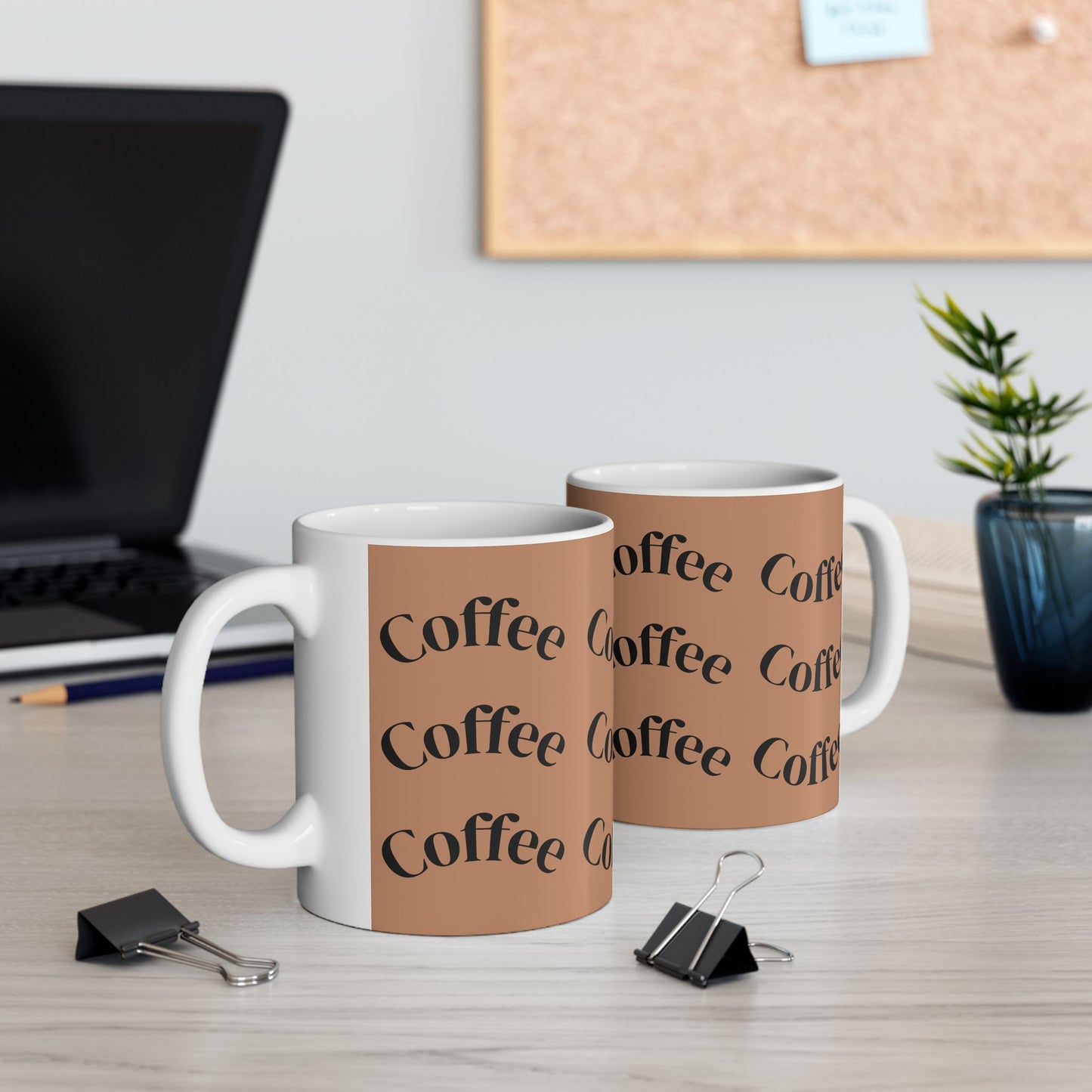 Coffee Lover Ceramic Mug - Just Coffee Design, Perfect Gift for Coffee Enthusiasts, Home Office, Birthday, Coffee Break