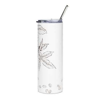 Coffee Leaf Stainless Tumbler, 20oz