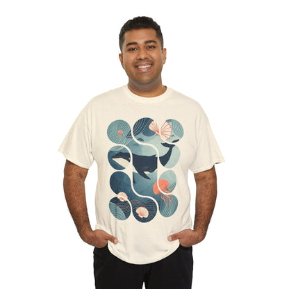 Ocean Harmony Tee – Minimal Marine Life