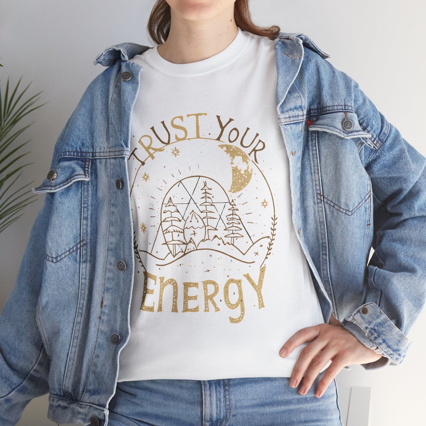 Trust Your Energy Women's Tee | Minimal Line Art