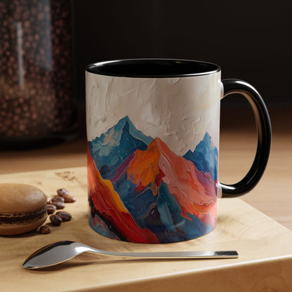 Vibrant Peaks | Modern Abstract Mug