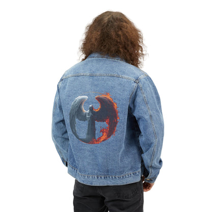 Eclipse of Duality | Angel & Demon Denim Jacket
