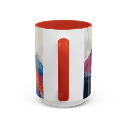 Vibrant Peaks | Modern Abstract Mug