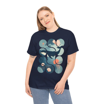 Ocean Harmony Tee – Minimal Marine Life