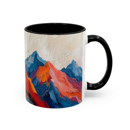 Vibrant Peaks | Modern Abstract Mug