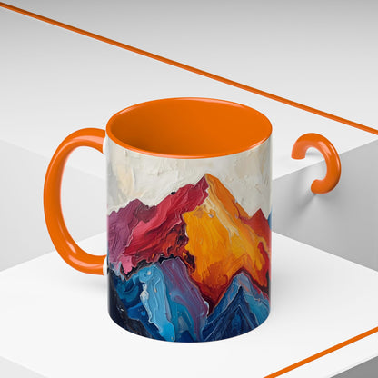 Vibrant Peaks | Modern Abstract Mug