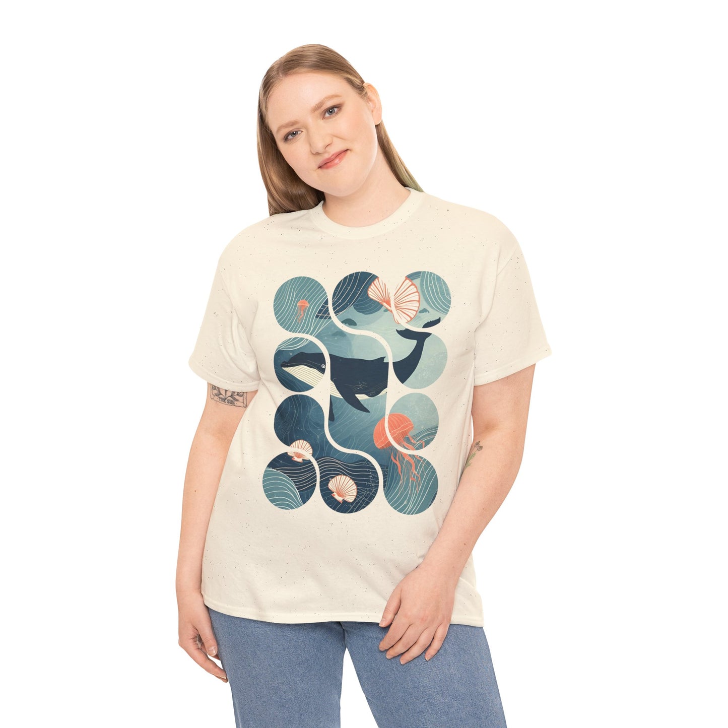 Ocean Harmony Tee – Minimal Marine Life