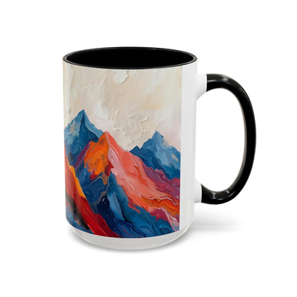 Vibrant Peaks | Modern Abstract Mug
