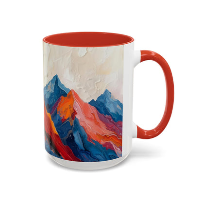 Vibrant Peaks | Modern Abstract Mug